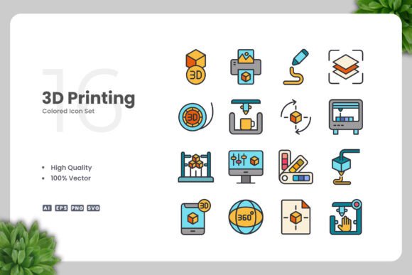 3D Printing Color Icons for Modern Design Solutions