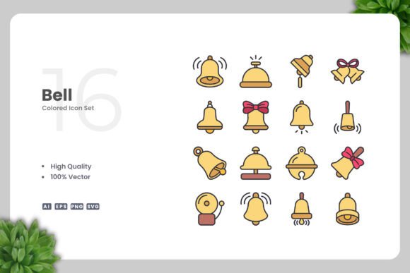 Bell Color Icons: Simple and Clean Design for Every Project