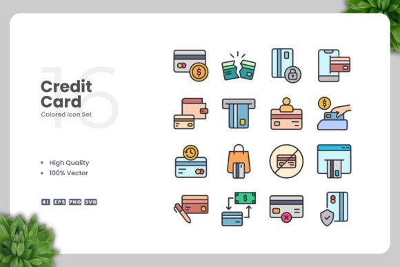 Credit Card Color Icons: A Versatile Design Solution