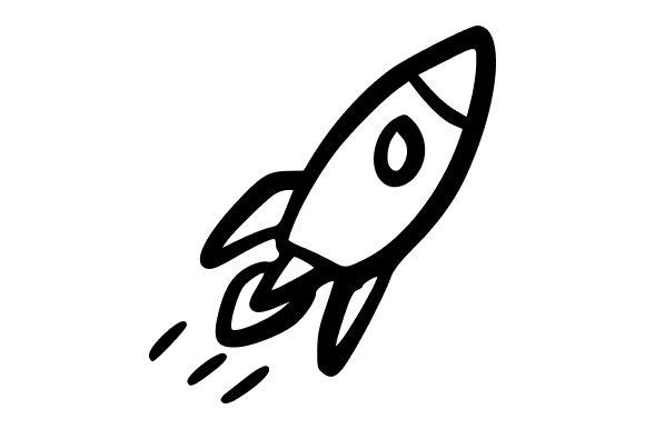 Cute Rocket Doodle Illustration: A Versatile Design Asset for Creative Projects