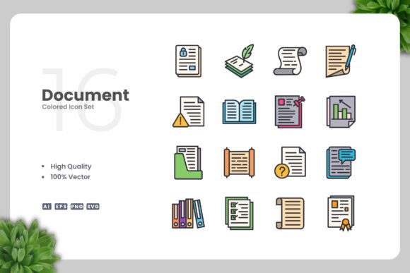 Document Color Icons: A Versatile Design Solution