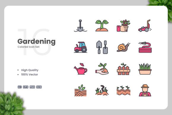 Gardening Color Icons for Every Creative Need