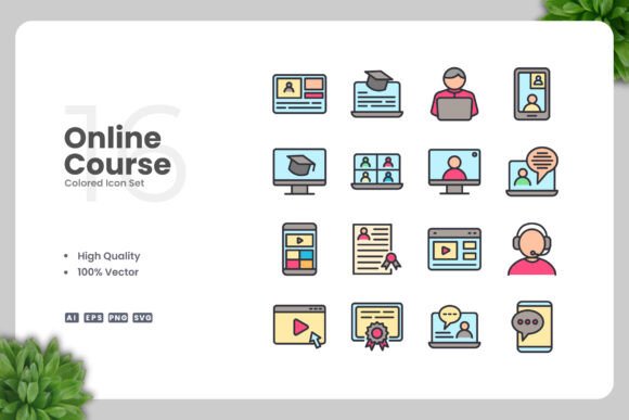 Online Course Color Icons: A Modern Design Solution for Creative Professionals