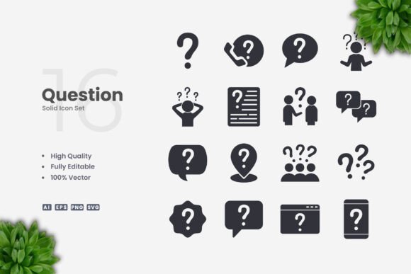 Question Solid Icons: A Versatile Design Solution for Modern Projects