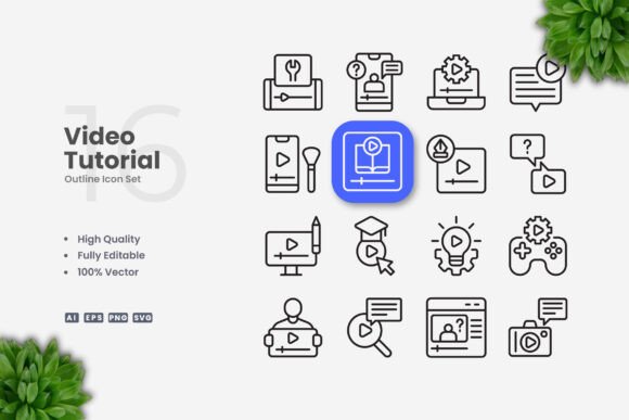 Video Tutorial Icons: A Versatile Design Solution for Modern Projects